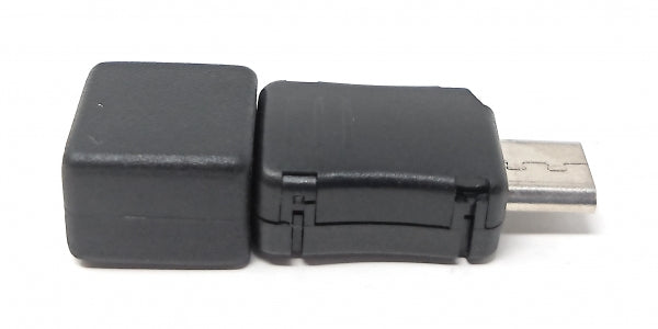 System-S USB 2.0 millistykki Micro B karlkyns í Micro B kvenkyns í svörtu