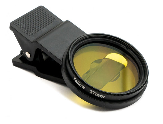 SYSTEM-S litasía, gul, 37 mm, skrúfsía fyrir ljósmyndun