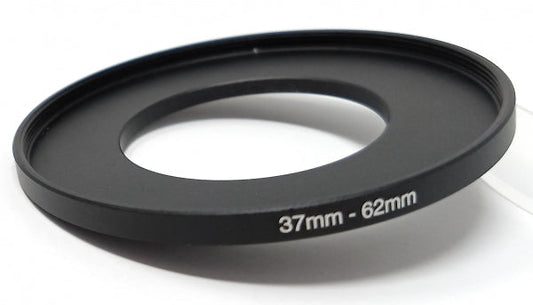 SYSTEM-S linsu millistykki 37 mm skrúfgangur í 62 mm uppstigshring í svörtu fyrir síur