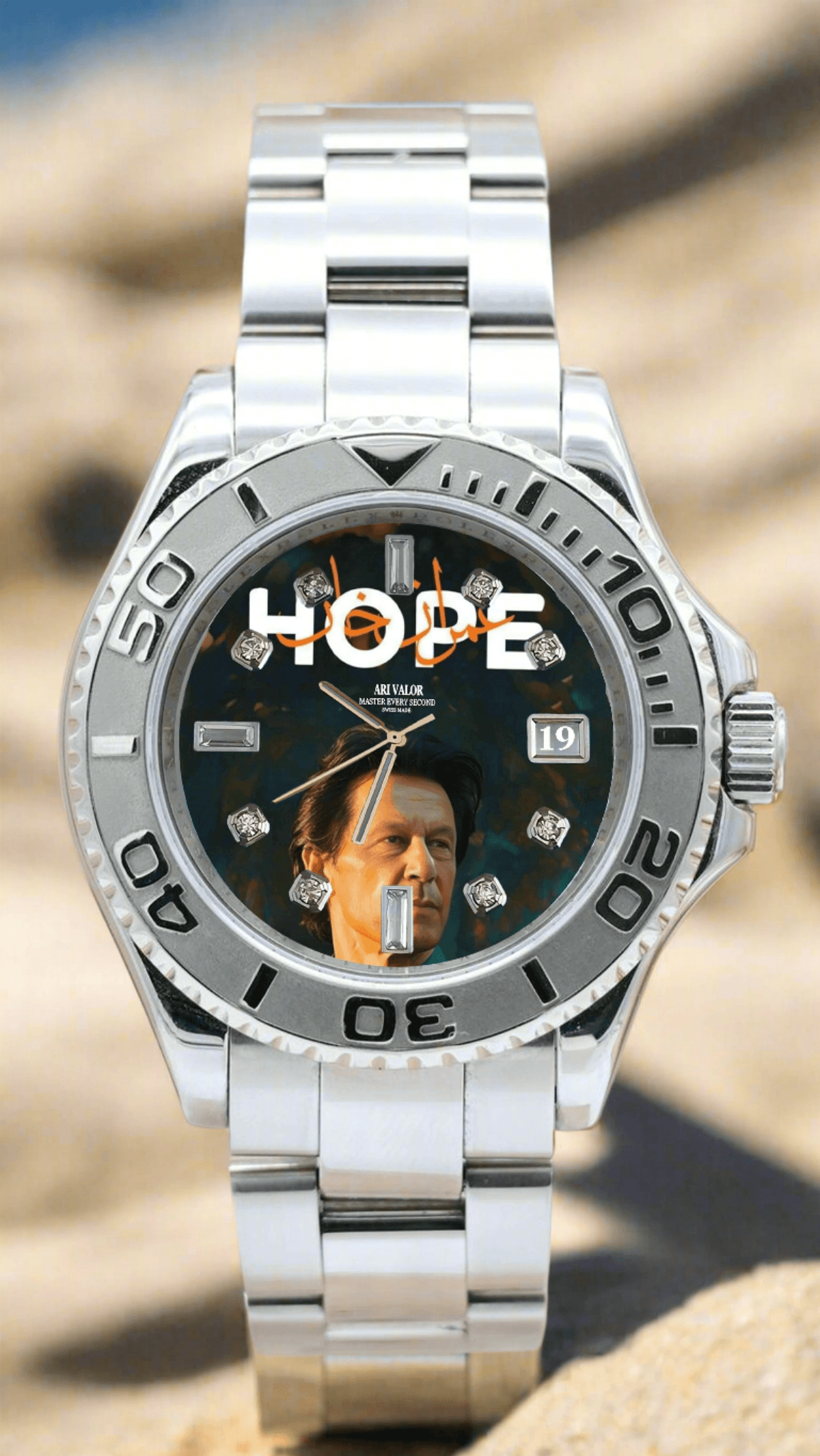 IMRAN KHAN,Valor watches stainless steel case