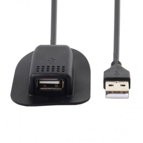 SYSTEM-S USB 2.0 snúra fyrir bakpoka með hleðslutengi í svörtu
