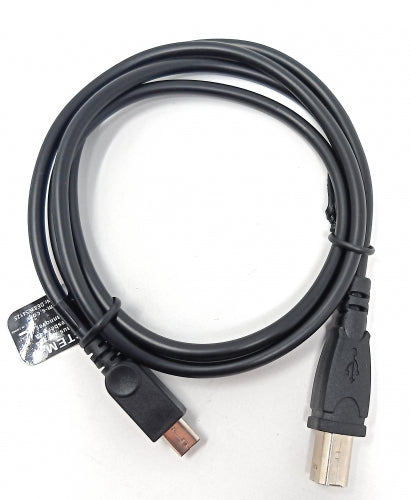SYSTEM-S USB 2.0 snúra 95 cm Micro B tengi í Type B tengi í svörtu
