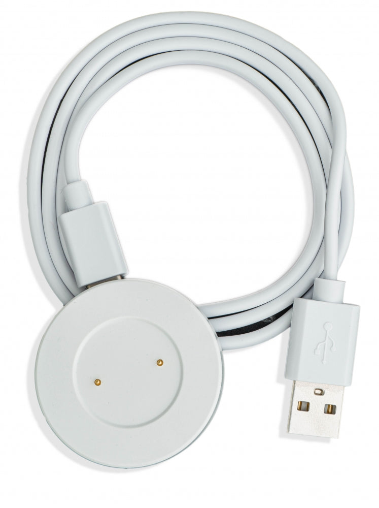 SYSTEM-S USB 2.0 snúra 75 cm hvít hleðslustöð fyrir Huawei Honor Watch GS PRO snjallúr