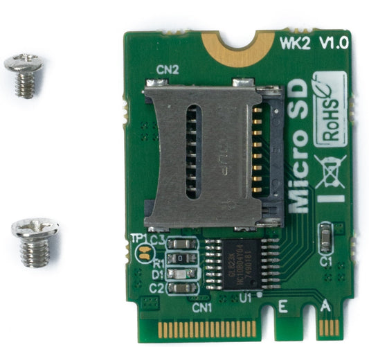 SYSTEM-S M2 NGFF lykill AE WIFI rauf fyrir Micro SD SDHC SDXC TF kortalesara M.2 A+E