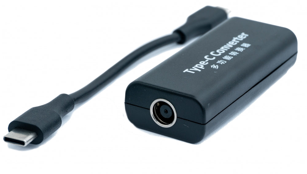 SYSTEM-S USB 3.1 millistykki af gerðinni C kvenkyns í DC 20 V 7,9 x 5,5 mm kvenkyns hleðslusnúra
