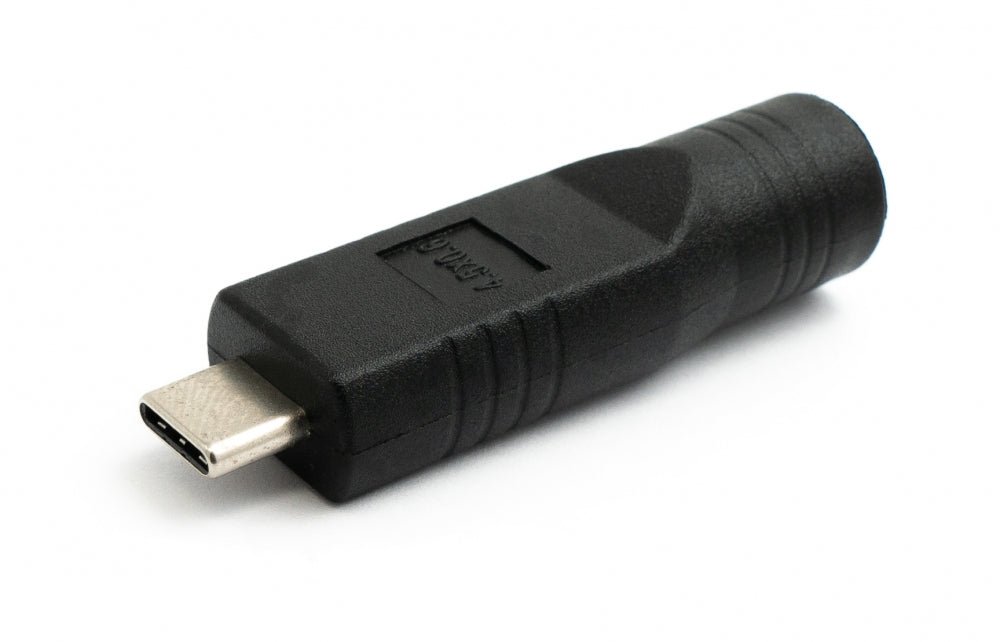 SYSTEM-S USB 3.1 Adapter Type C Male to DC 20 V 4.5 x 0.6 mm Male Cable in Black