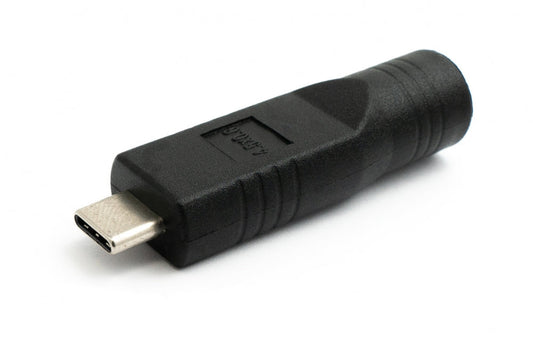 SYSTEM-S USB 3.1 Adapter Type C Male to DC 20 V 4.5 x 0.6 mm Male Cable in Black