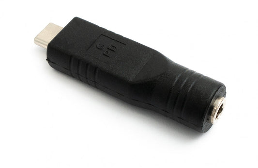 SYSTEM-S USB 3.1 millistykki af gerð C karlkyns í DC 20 V 4.0 x 1.7 mm karlkyns snúru í svörtu