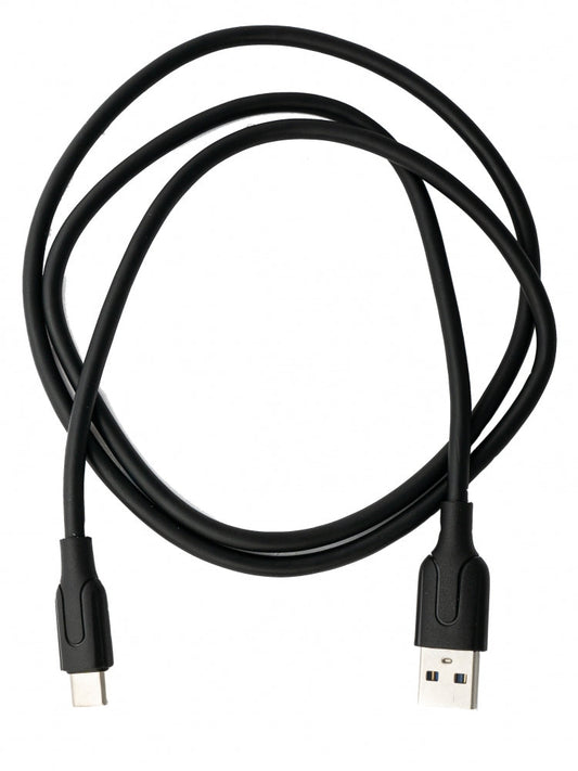 SYSTEM-S USB 3.1 cable 1 m Type C plug to 3.0 Type A plug in black