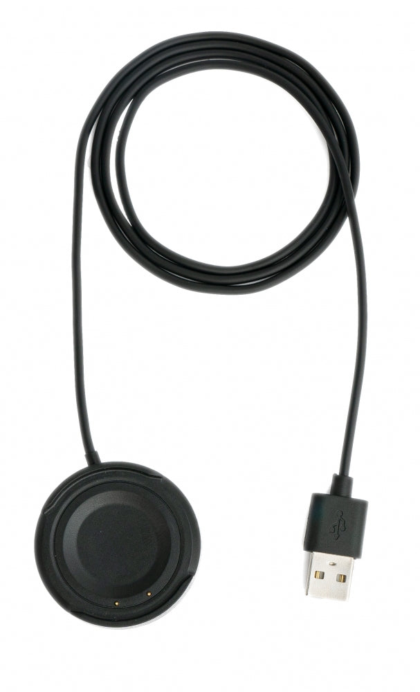 SYSTEM-S USB 2.0 snúra 100 cm hleðslustöð fyrir Vivo Watch snjallúr 42 mm í svörtu