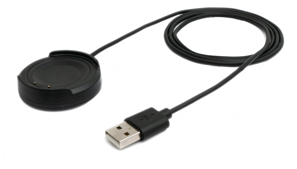 SYSTEM-S USB 2.0 snúra 100 cm hleðslustöð fyrir Vivo Watch snjallúr 42 mm í svörtu