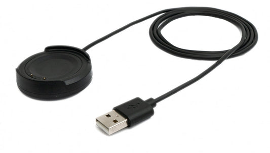 SYSTEM-S USB 2.0 snúra 100 cm hleðslustöð fyrir Vivo Watch snjallúr 42 mm í svörtu