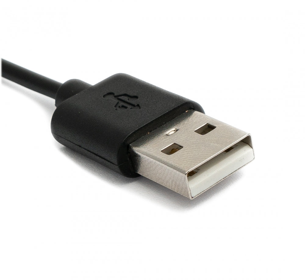 SYSTEM-S USB 2.0 snúra 100 cm hleðslustöð fyrir Vivo Watch snjallúr 42 mm í svörtu