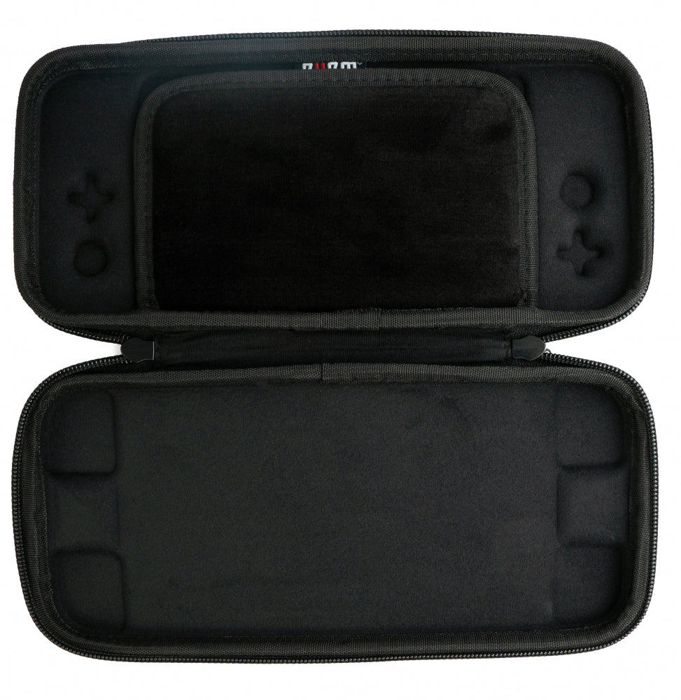 SYSTEM-S Tasche Schutztasche mit Platz für Spiele Etui in Schwarz für Nintendo Switch