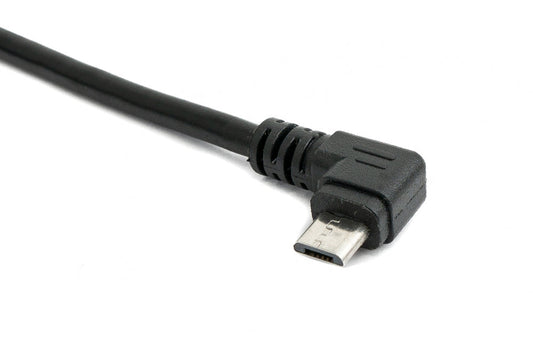 SYSTEM-S USB 2.0 snúra 30 cm Micro B kvenkyns í karlkyns skrúfufesting á spjaldi