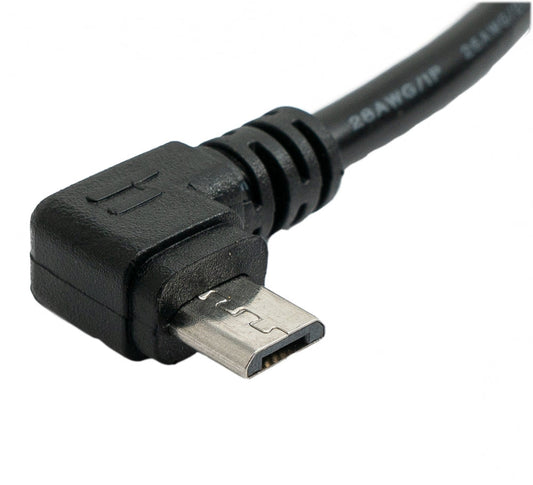 SYSTEM-S USB 2.0 snúra 30 cm Micro B kvenkyns í karlkyns skrúfufesting á spjaldi