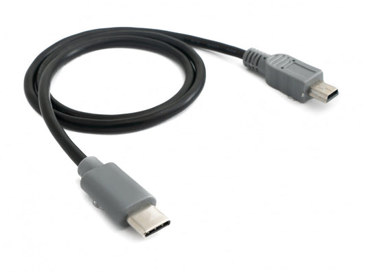 SYSTEM-S USB 3.1 snúra 50 cm Type C tengi í 2.0 mini tengi svart