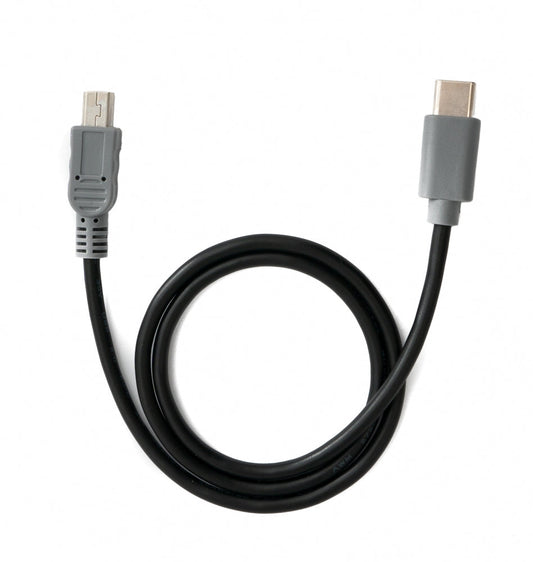 SYSTEM-S USB 3.1 snúra 50 cm Type C tengi í 2.0 mini tengi svart