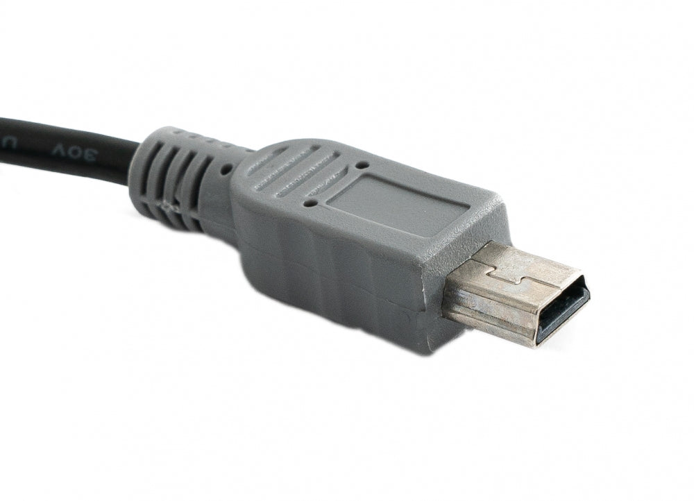 SYSTEM-S USB 3.1 Kabel 50 cm Typ C Stecker zu 2.0 Mini Stecker Schwarz