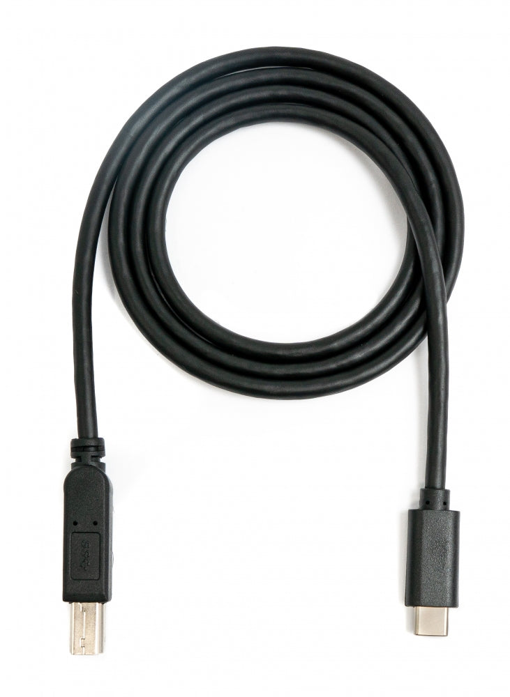 SYSTEM-S USB 3.1 snúra 100 cm Type C tengi í 3.0 Type B tengi í svörtu