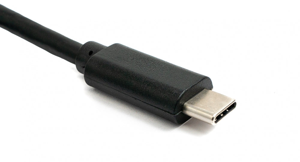 SYSTEM-S USB 3.1 snúra 100 cm Type C tengi í 3.0 Type B tengi í svörtu