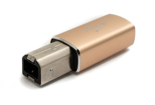 SYSTEM-S USB 3.1 MIDI millistykki Tegund C kvenkyns í 2.0 Tegund B karlkyns snúru í gulum