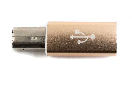 SYSTEM-S USB 3.1 MIDI millistykki Tegund C kvenkyns í 2.0 Tegund B karlkyns snúru í gulum