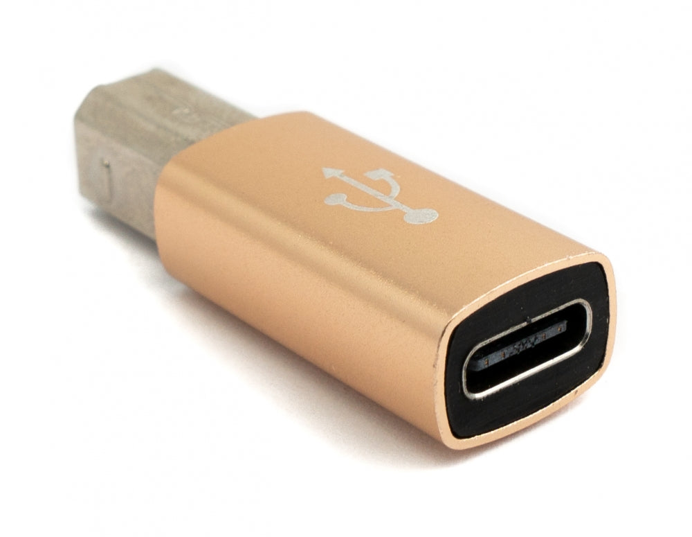 SYSTEM-S USB 3.1 MIDI millistykki Tegund C kvenkyns í 2.0 Tegund B karlkyns snúru í gulum
