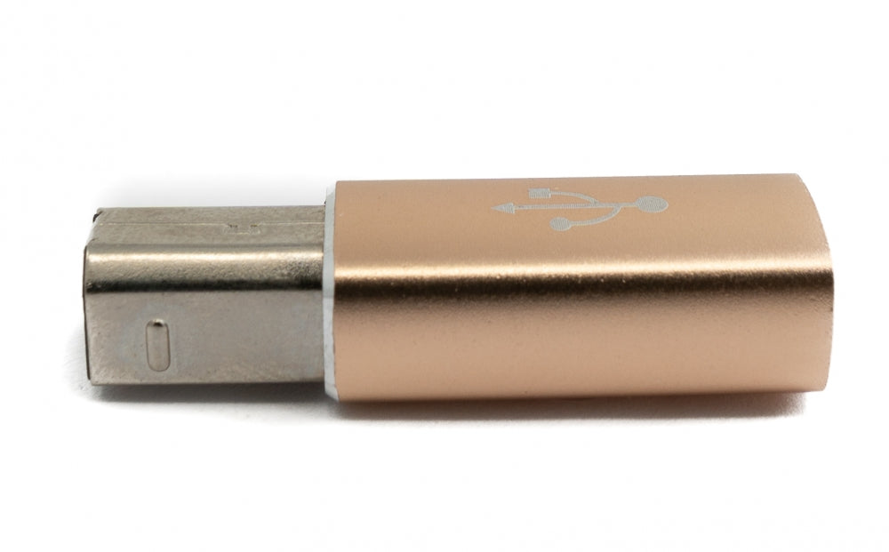 SYSTEM-S USB 3.1 MIDI millistykki Tegund C kvenkyns í 2.0 Tegund B karlkyns snúru í gulum