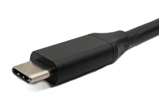 SYSTEM-S USB 3.1 Kabel 50 cm Typ C Stecker zu Stecker Winkel in Schwarz