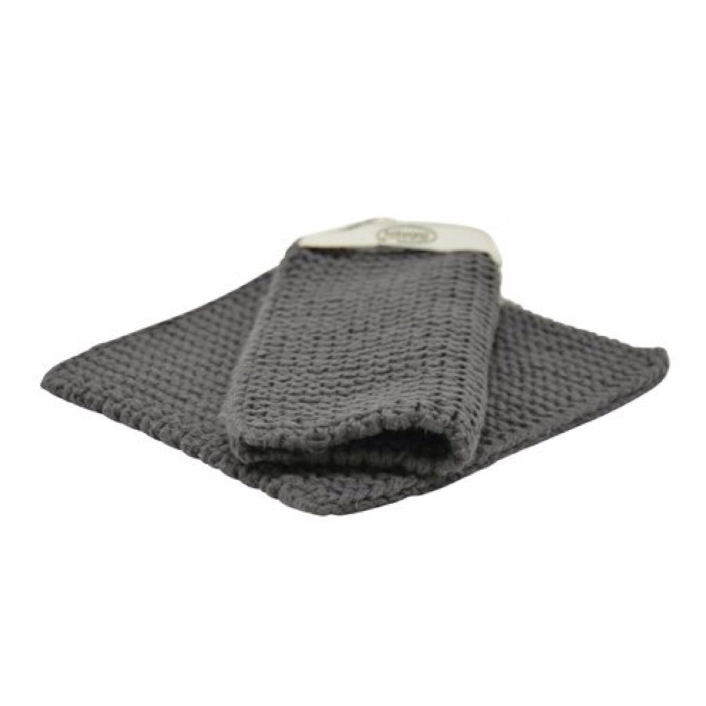 Topflappen 2er Set dunkles stahlgrau