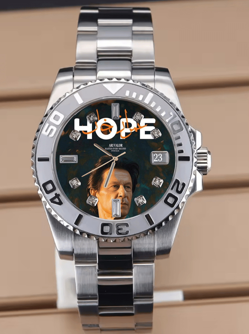 IMRAN KHAN,Valor watches stainless steel case