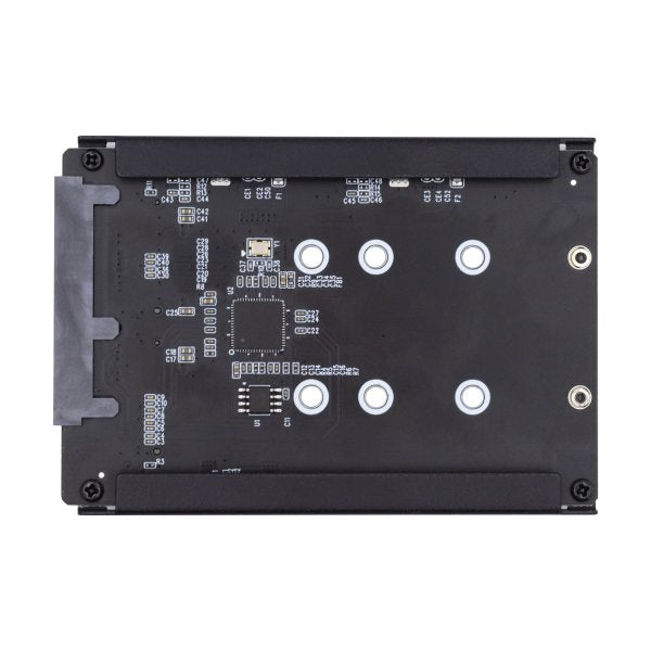 SYSTEM-S NGFF B+M lykla millistykki fyrir 2x M.2 SSD kort í 2,5 tommu SATA samsettan harða disk