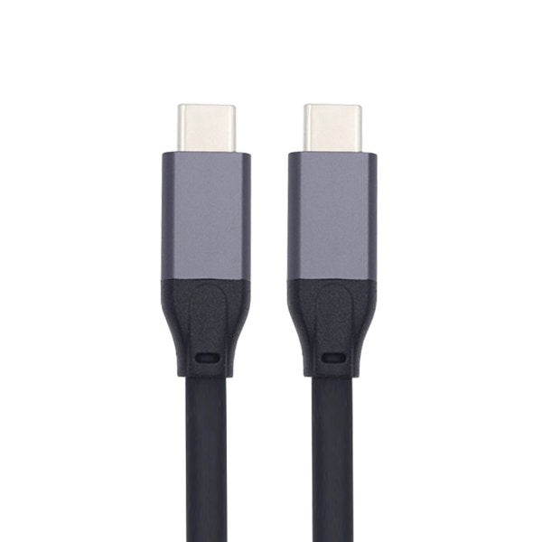 SYSTEM-S USB 3.1 Gen 2 Kabel 500 cm Typ C Stecker zu Stecker in Schwarz