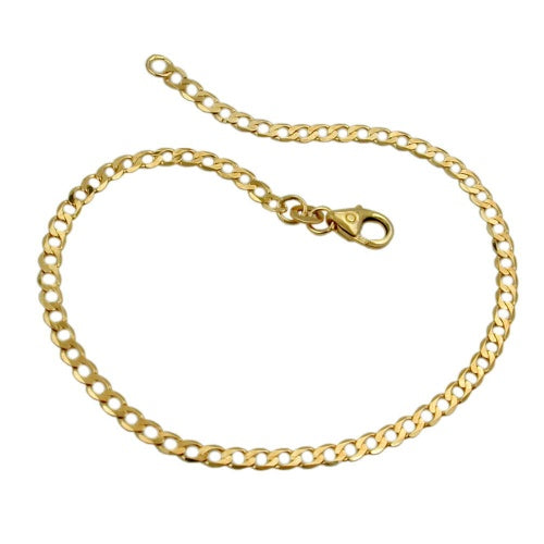 Armband 2,6 mm breitt brynja 14 karata gull 19 cm