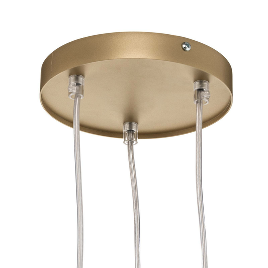 B-stock Euluna hanging lamp pendant lamp lamp lamp Sopel Laser 3 bulbs gold