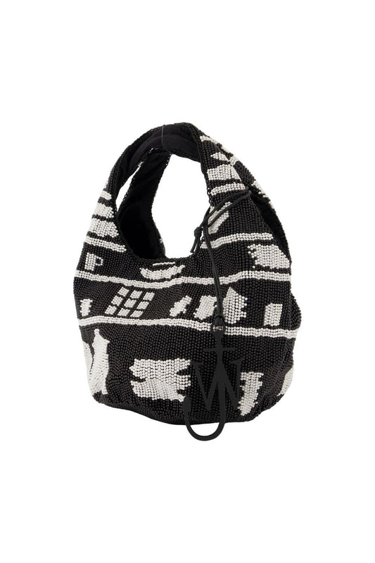 Mini Beaded Schultertasche - J.W. Anderson - Synthetik - Schwarz