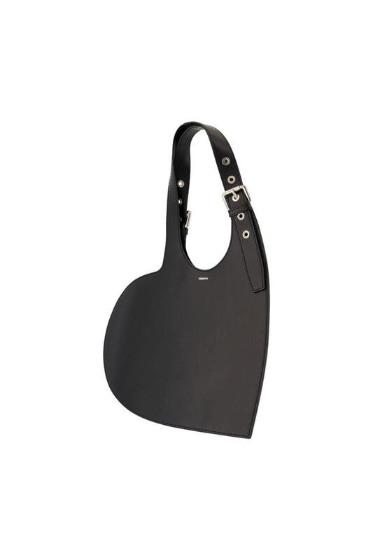 Belt Heart Schultertasche - Coperni - Leder - Schwarz