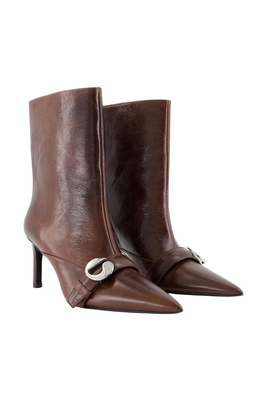 Belt Stiefeletten - Coperni - Leder - Braun