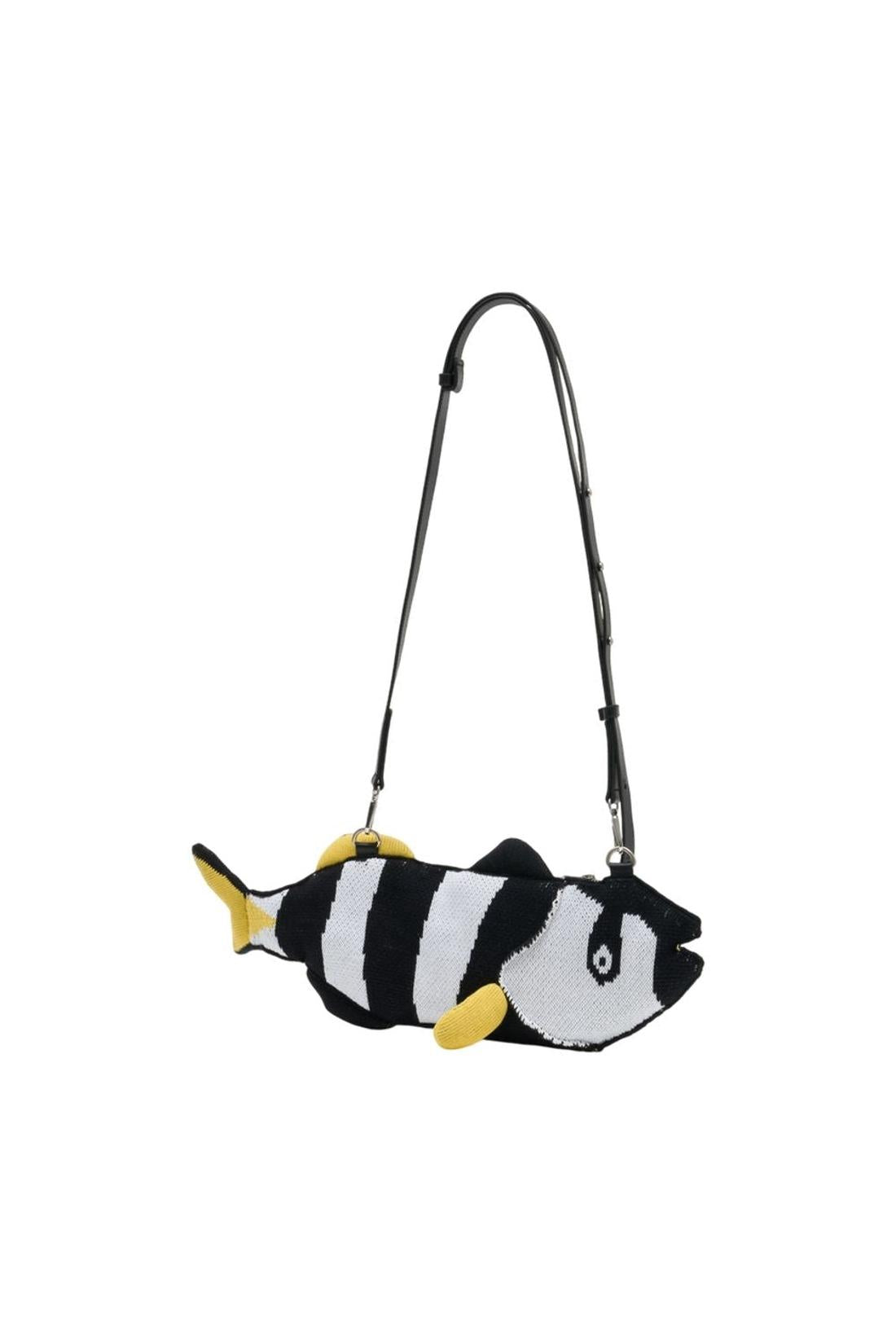 Einkaufstasche Fish - Charles Jeffrey Loverboy - Baumwolle - Schwarz