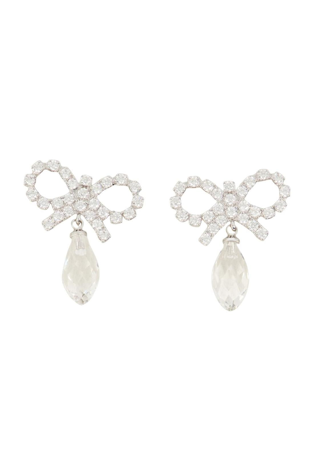 Bow Droplet Ohrringe - SELF PORTRAIT - Metall - Silber