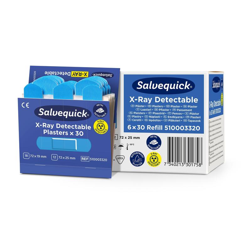 Salvequick röntgendetektierbar, 30 stück/nachfüllung. | Packung (6 Stück)