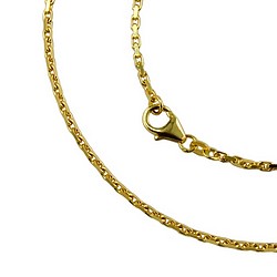 Armband 1,8 mm akkeri 14 karata gull 18,5 cm