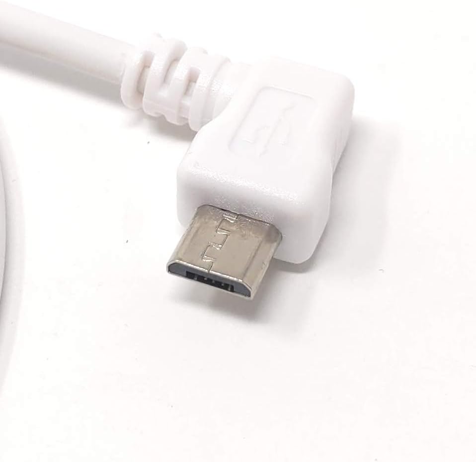 System-S USB A karlkyns í USB 2.0 Micro B karlkyns snúra, vinstri hornrétt, 30 cm