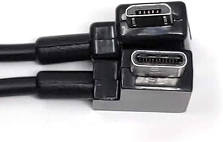 Micro USB í 3.1 Type C vinklaður snúra, 30 cm, fyrir Bosch Intuvia rafhjól