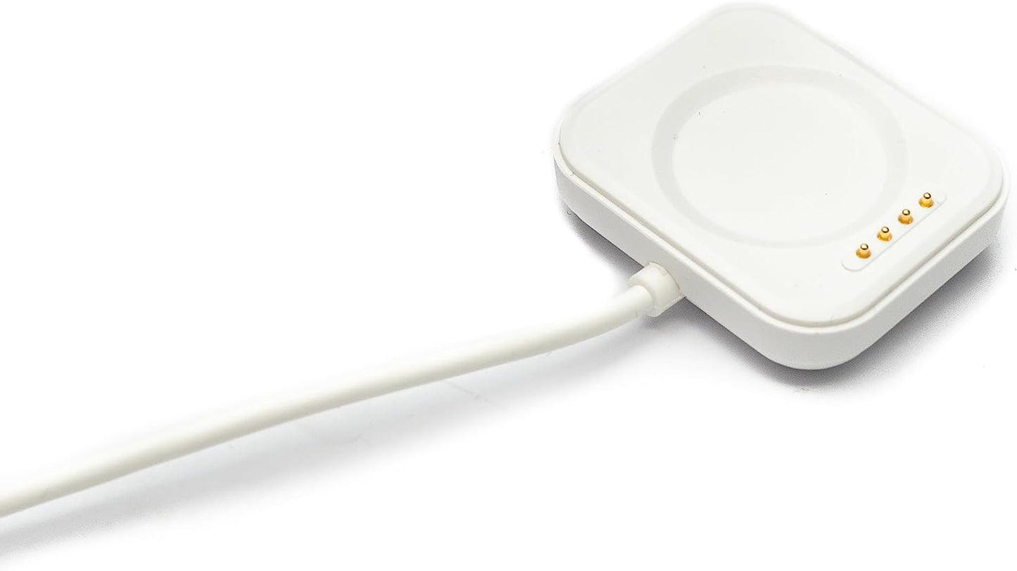 SYSTEM-S USB 2.0 Kabel 100 cm Ladekabel für Oppo Band 3 Pro 3 2 Smartwatch in Weiß