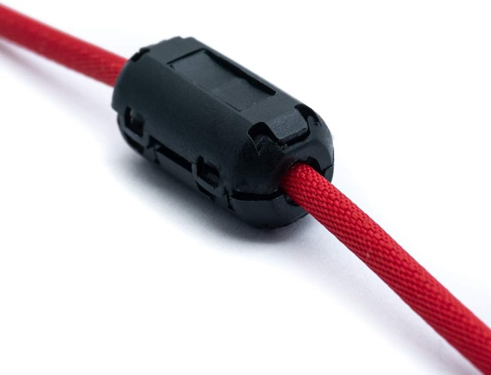 SYSTEM-S 5x Ferrítkjarni 9 mm Ø klofinn ferrít toroidal kjarna slíður bylgjusía fyrir kapal