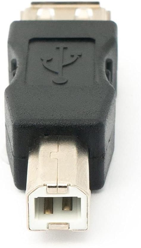 SYSTEM-S USB Type A kvenkyns í USB Type B karlkyns millistykki snúru millistykki tengi millistykki