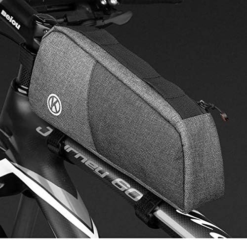 SYSTEM-S Fahrrad Tasche Befestigung in Schwarz Grau wasserfest für Lampe Fahrradpumpe