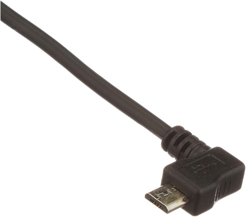 System-S Micro USB snúra gagnasnúra hleðslusnúra vinklaður tengi 30 cm